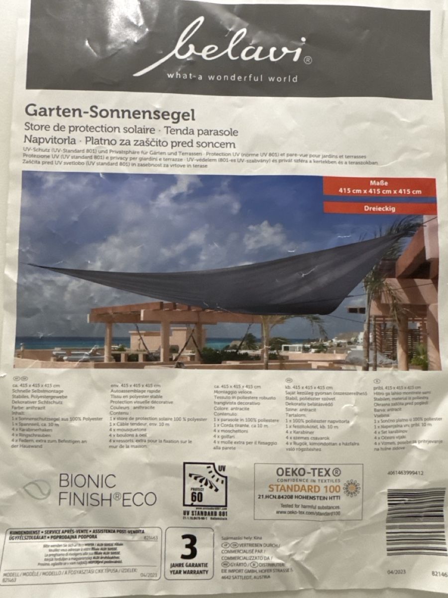 Sonnenschirme: Garten Sonnensegel – Neu (gemäss Beschreibung) aus Weisslingen von FiTraFi14 1