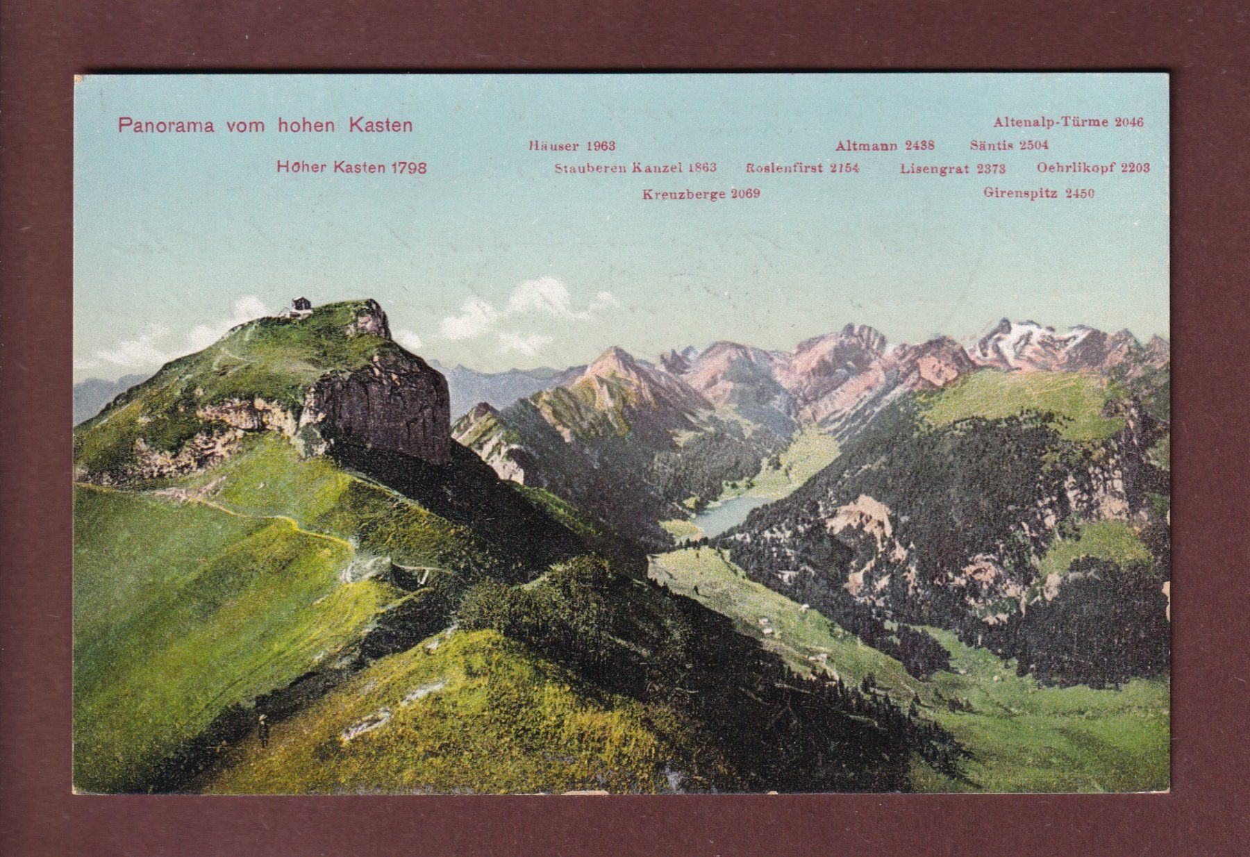 Cartes postales: Panorama vom HOHEN KASTEN – D'occasion à Pully par nicecards