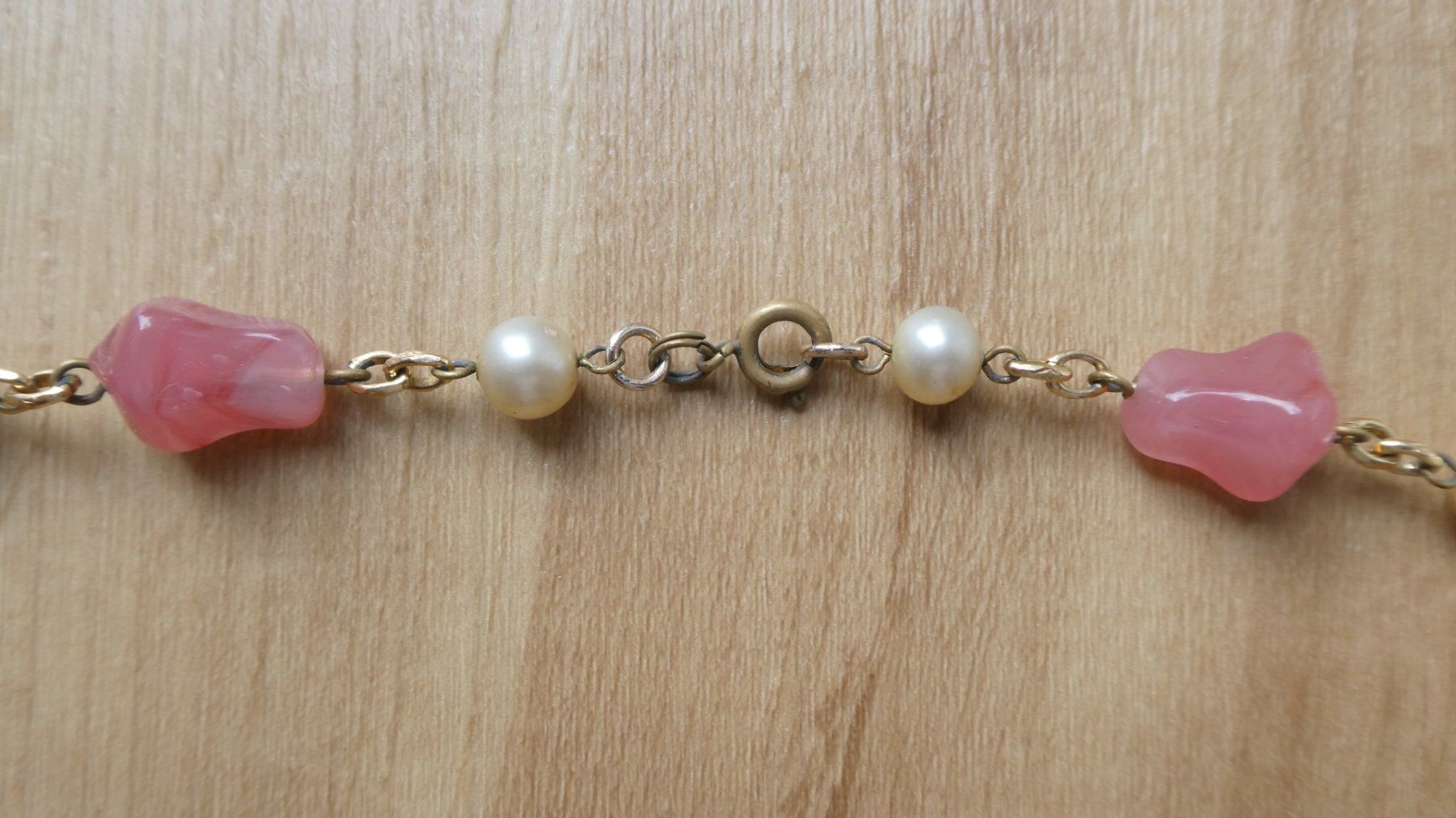 Catenine: Halskette Rosenquarz Perlen golden – Usato da Frauenfeld venduto da dhour 4