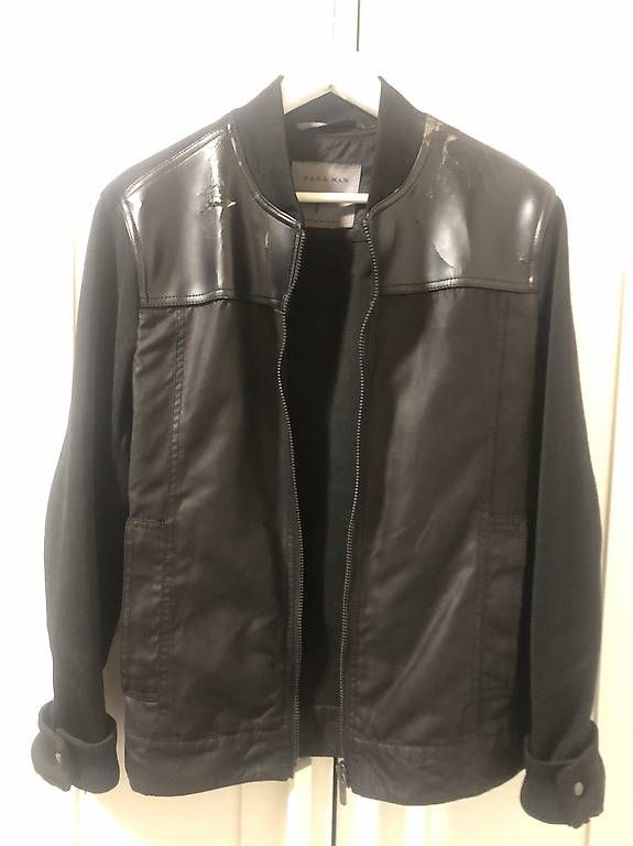 Zara Giacche: Zara Men schwarze Jacke Gr. M - stylisch, Lederoptik – Usato da Glattbrugg venduto da amzh