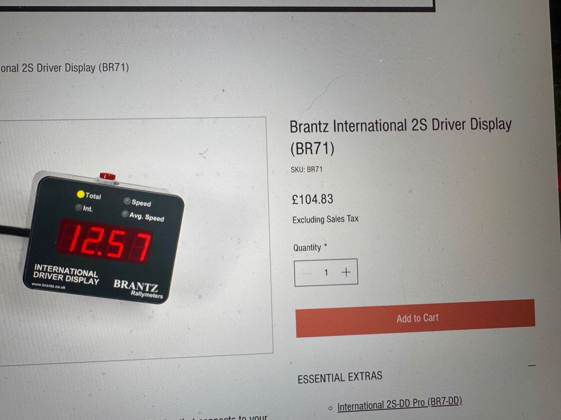 Misurare: BRANZT RALLYMETERS / TRIPMETER – Nuovo e nell'imballaggio originale da Rümlang venduto da Miscellanico 2