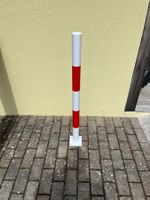 Absperrpfosten rot weiss