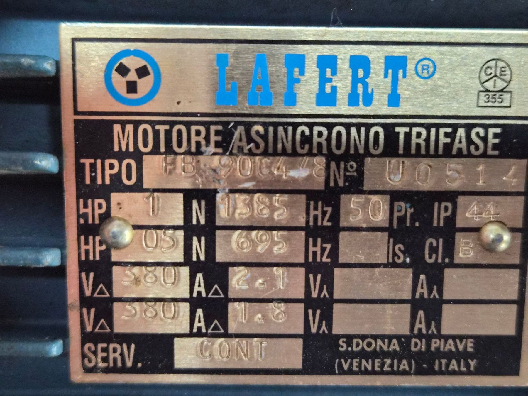 Motori: Moteur électrique 380 volts – Usato da Porrentruy venduto da Horloger6337 4