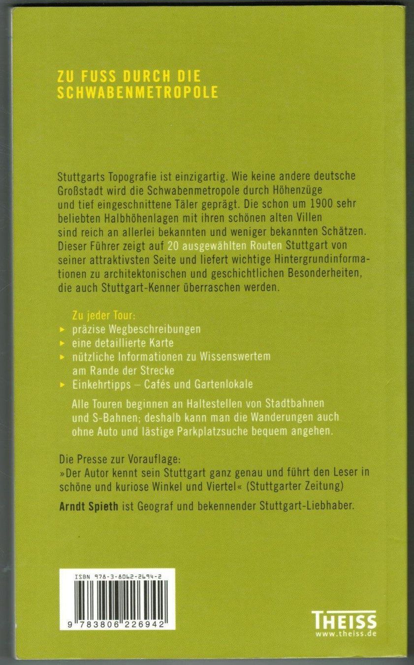 Libri: Stadtwanderführer Stuttgart – Usato da Zürich venduto da tol_b7c7 1