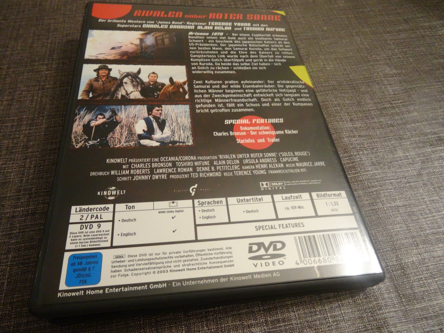 Alle DVDs: DVD Rivalen unter roter Sonne mit Charles Bronson – Gebraucht aus Olten von Disc-Verkauf 2