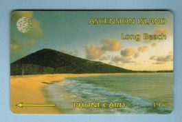 Telefonkarte Ascension Island. Long Beach