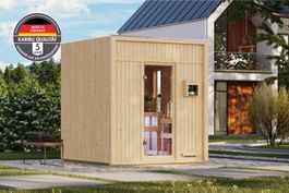 Saunahaus Avenal, naturbel. 9kW extern - Gratis Versand