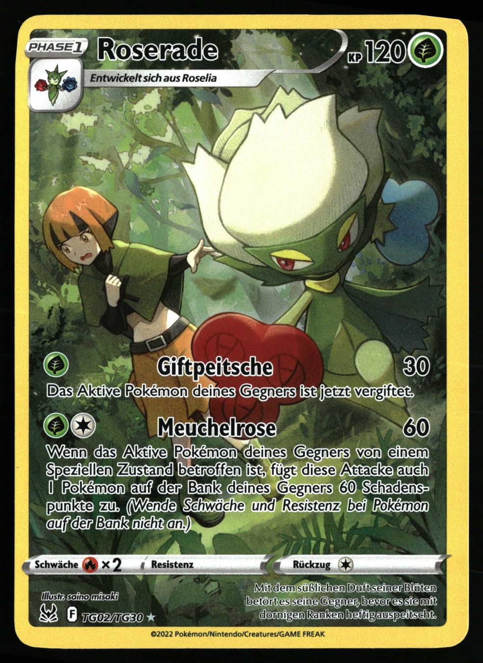 Pokémon Carte collezionabili: Roserade #TG02 Pokemon Verlorener Ursprung – Usato da Feuerthalen venduto da Plazatoys