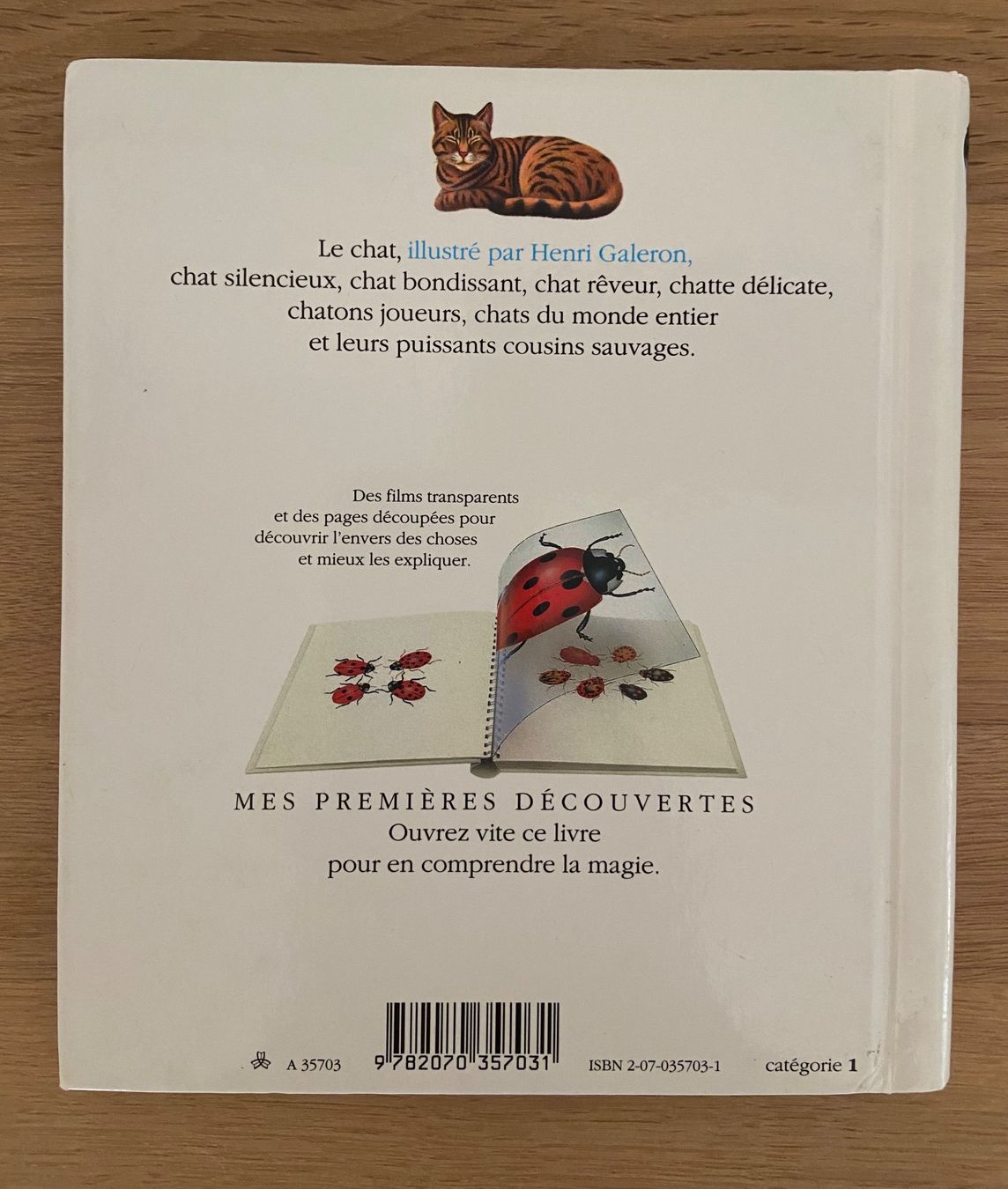 Libri: Mes premières découvertes GALLIMARD: Le chat – Nuovo (secondo la descrizione) da Genève venduto da kik_8jd6 1