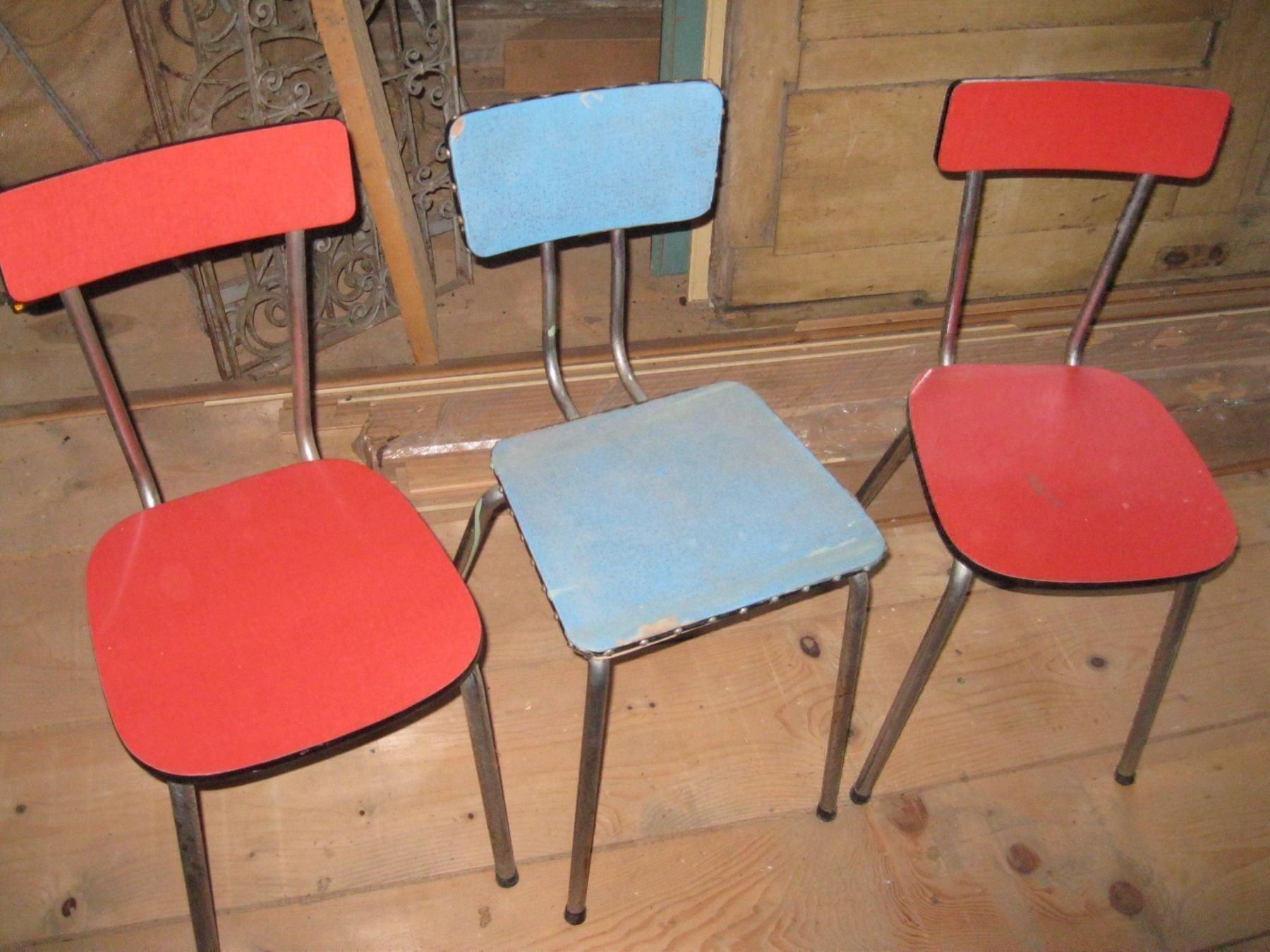 Chaises: 3 vintage möbel, antike Küchenstühle – D'occasion à Schleinikon par Laegern99