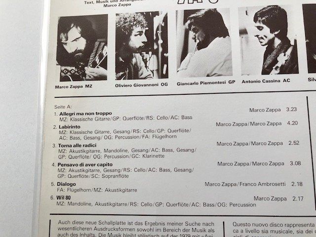 Dischi in vinile: Marco Zappa – Usato da Aarwangen venduto da Jukebox3 4