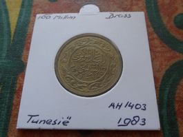TUNISIE  100  Millim  1983