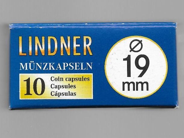 Accessori: Lindner 10er Pack Münzkapseln 19 mm – Nuovo e nell'imballaggio originale da Lichtensteig venduto da Mac_creative