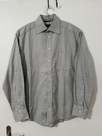 Eton Herren Hemd Vintage Grau Baumwolle Grösse fit L, top