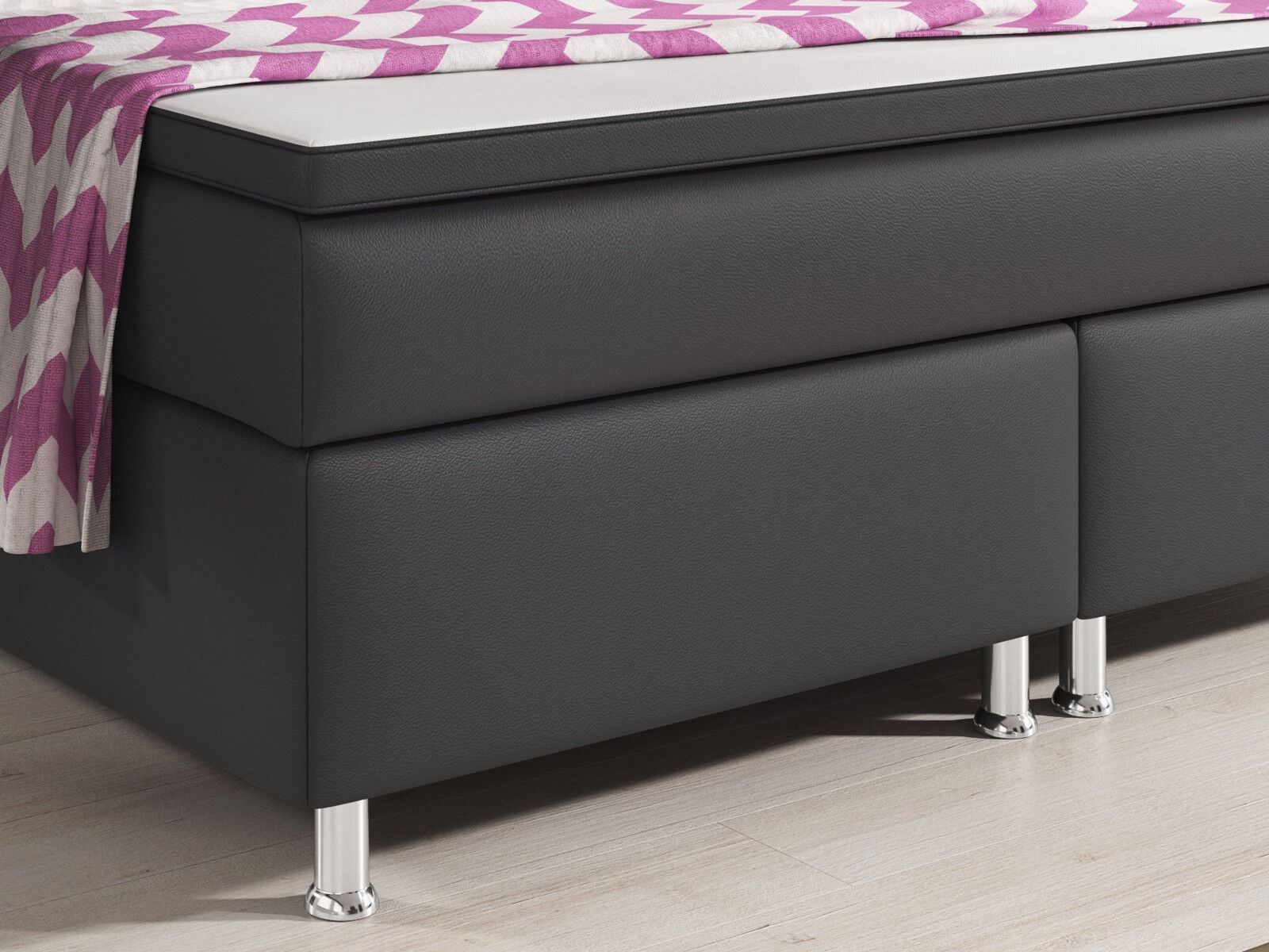 Letti: Boxspringbett 180x200 Anthrazit Bett Doppelbett – Nuovo e nell'imballaggio originale da Wallenwil venduto da toesstal-vertrieb 6