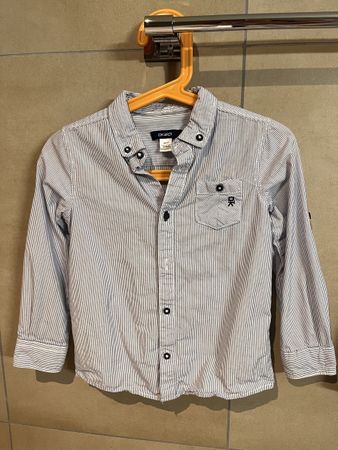 MM_Chemise rayée Okaïdi, taille 104 cm, 4 ans, garçon.