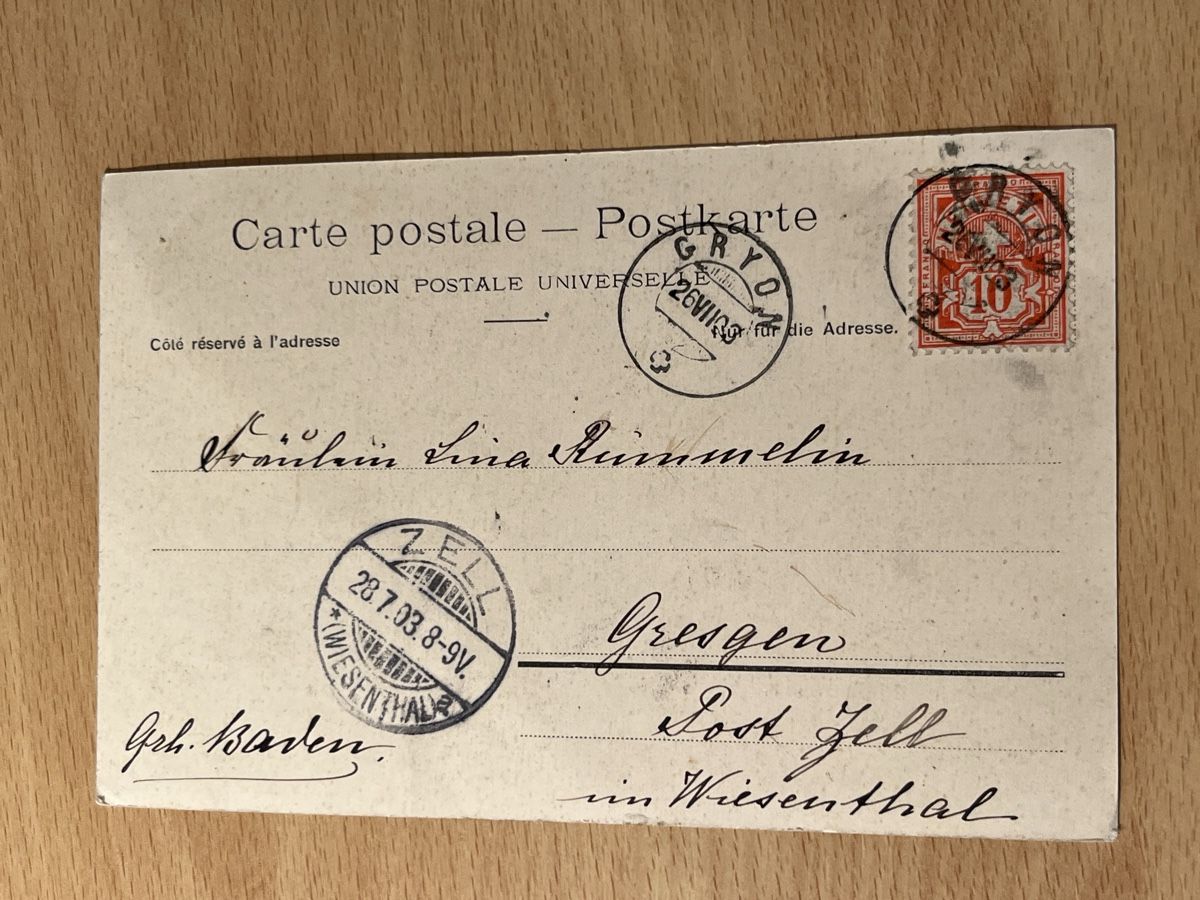 Cartoline postali: Alte Ansichtskarte Les Diablerets, 1903, Top Zustand – Usato da Hinwil venduto da Chuan2 1