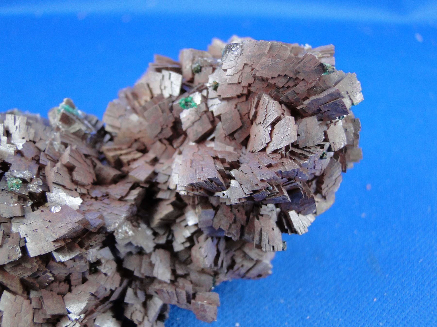 Mineralien & Heilsteine: Rosasit auf Dolomit mit Gypsum – Gebraucht aus Schinznach Bad von Demerald 7