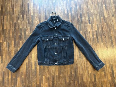 H&M Damen Jeansjacke, Grösse XS, Dunkelgrau