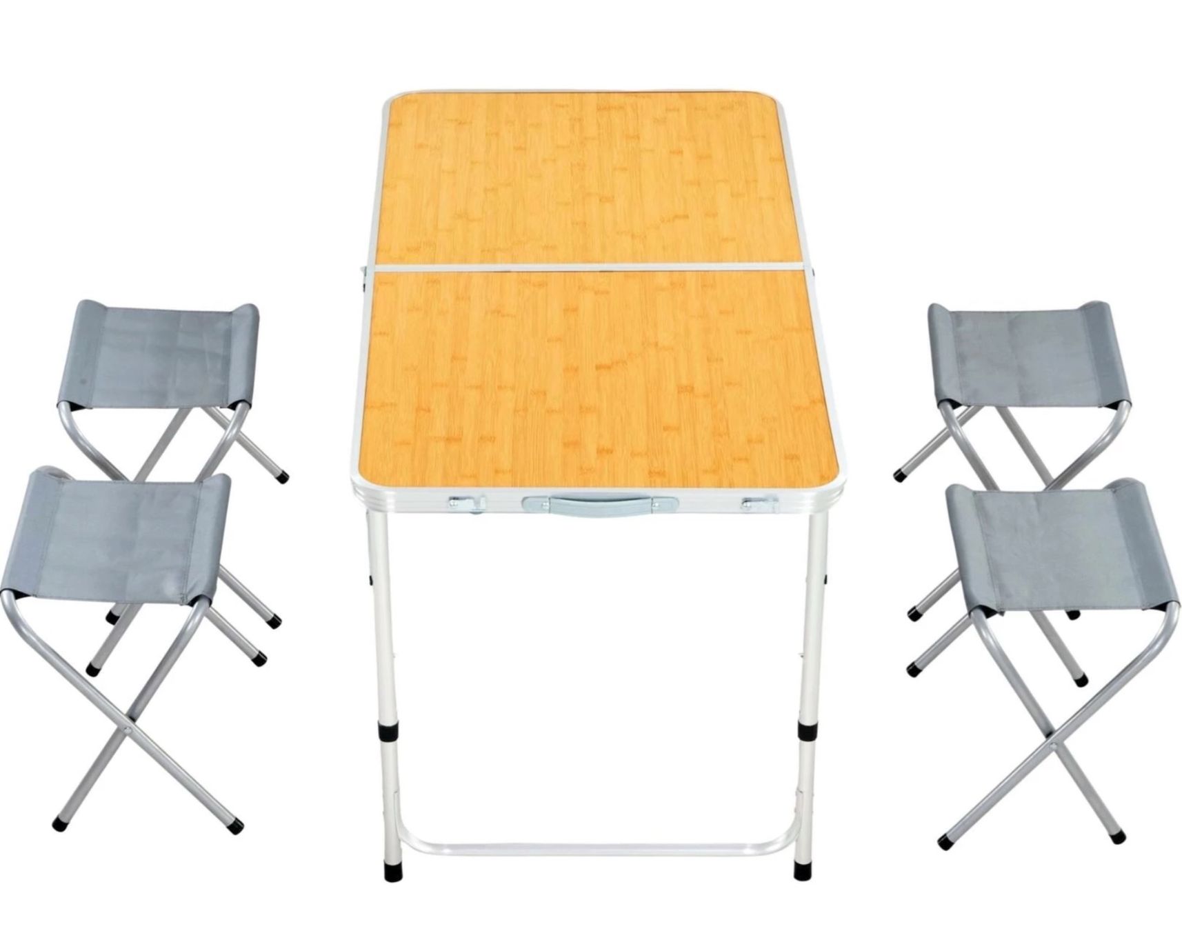 Tischset: Campingtisch klappbar mit 4 Hocker – Neu und originalverpackt aus Liestal von Luusma