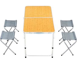 Campingtisch klappbar mit 4 Hocker