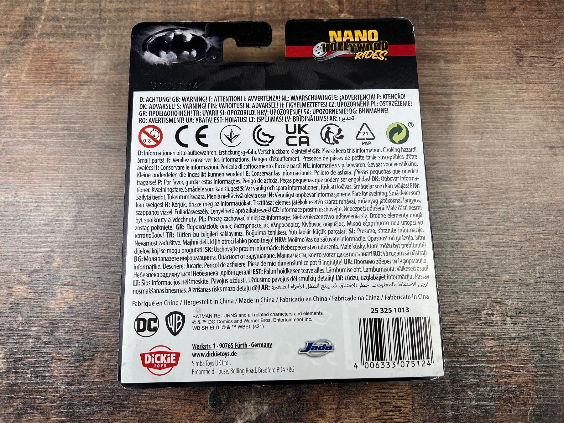 Spielzeuge: Nano Hollywood Rides Batman DC – Neu und originalverpackt aus Hallau von R.R.91 1