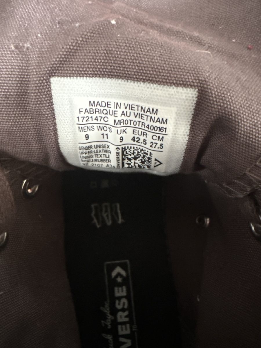 Converse Scarpe da uomo: Converse Chuck Taylor Gr 42.5 – Usato da Trimmis venduto da Subburbia 1