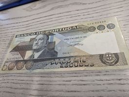 5000 Escudos Portugal Banco de Portugal 1985