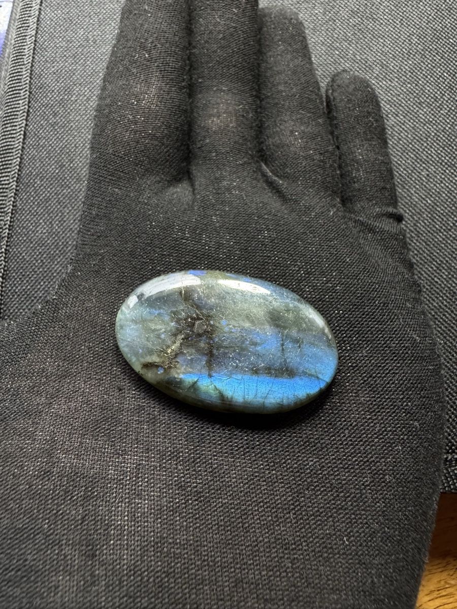 Minerali & Pietre curative: Labradorit, Cabochon, 77.40ct, 27.2 x 44.8mm – Nuovo e nell'imballaggio originale da Wängi venduto da Horus_Stone 4