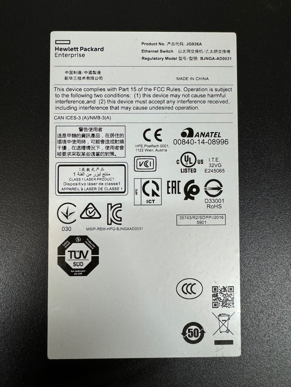 Hewlett Packard Hub & Switch: HPE FlexNetwork 5130 Switch JG936A – Usato da Altendorf venduto da Toptuningstore 4