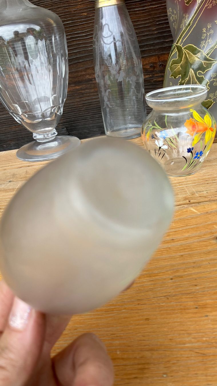 Vasen & Gefässe: Vase edelweiss antik ancien peint – Gebraucht aus St-Cierges von LeRegain 3