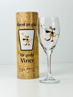 Kunstvolles LASSE ABERG Weinglas „Miro Mus“ Nr. 1, OVP