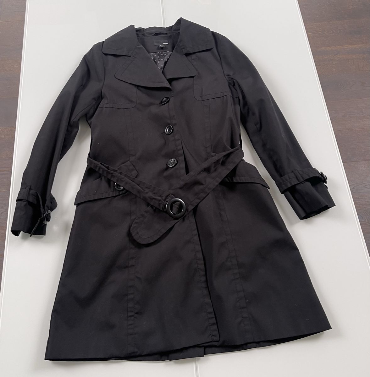 H&M Mäntel: Trenchcoat schwarz H&M in Gr.42 – Gebraucht aus Bannwil von Anoia 1