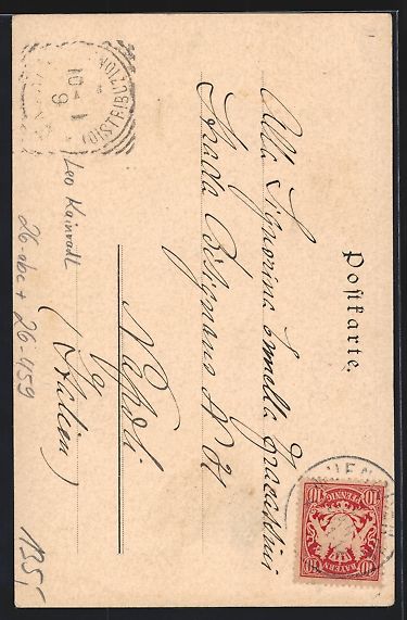 Cartes postales: sign. Leo Kainradl: Männerkopf mit Lorb – D'occasion à Berlin par bartko-reher 1