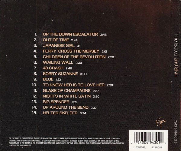 CD: CD The Bates - 2nd skin (Digipak, 2000) – Usato da Möriken AG venduto da mineralia 1
