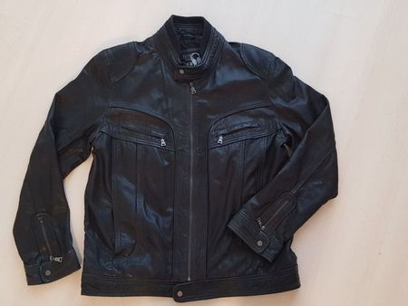 Lederjacke / Bikerjacke Leder Gr. 58