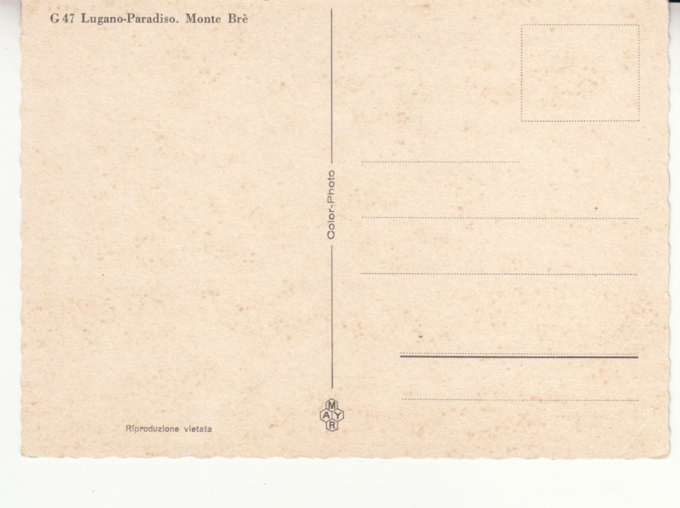 Cartoline postali: Lugano Paradiso ca. 1960 – Usato da Bürglen TG venduto da StampGraf 1