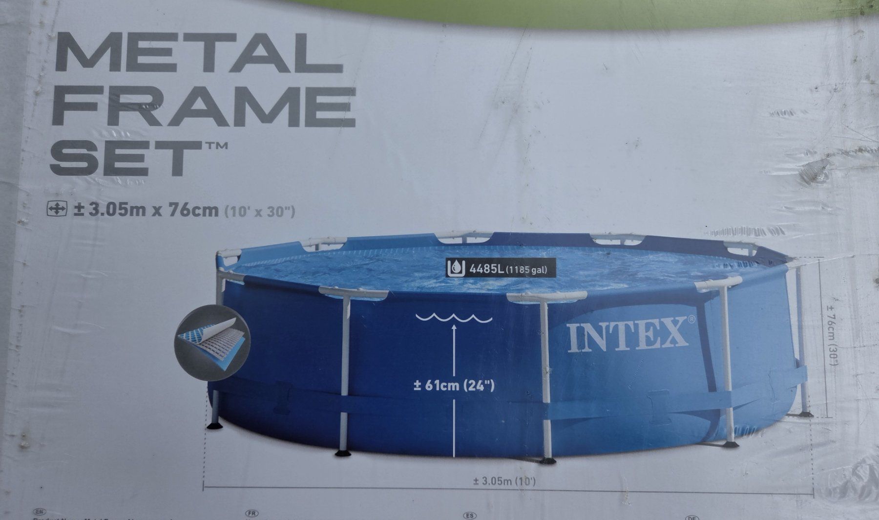 Intex Piscine: INTEX Pool mit Metallrahmen / neu – Nuovo e nell'imballaggio originale da Brugg AG venduto da hesobrugg