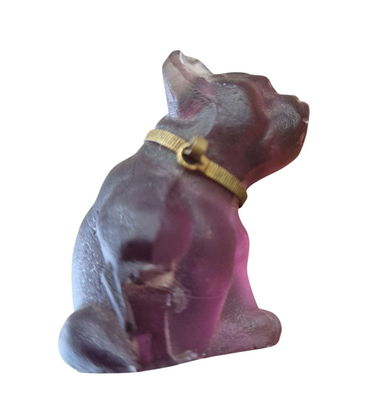 Statuette: antike Figur Bulldogge Amethyst-Glas – Usato da Mörschwil venduto da wunderkiste44 7