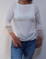 leichte, weisse 3/4 Arm-Bluse von s.Oliver