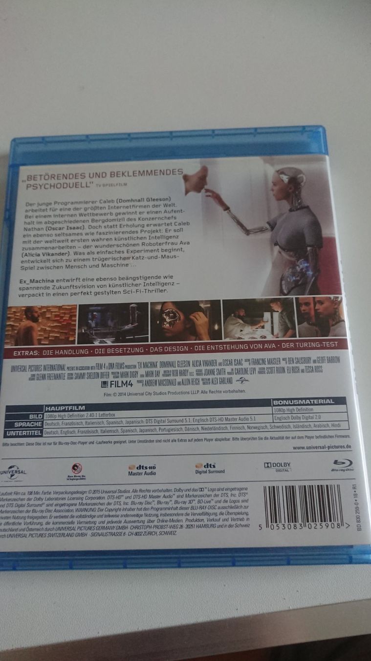 Alle DVDs: Ex Machina – Gebraucht aus Au SG von Mar_69jz 1