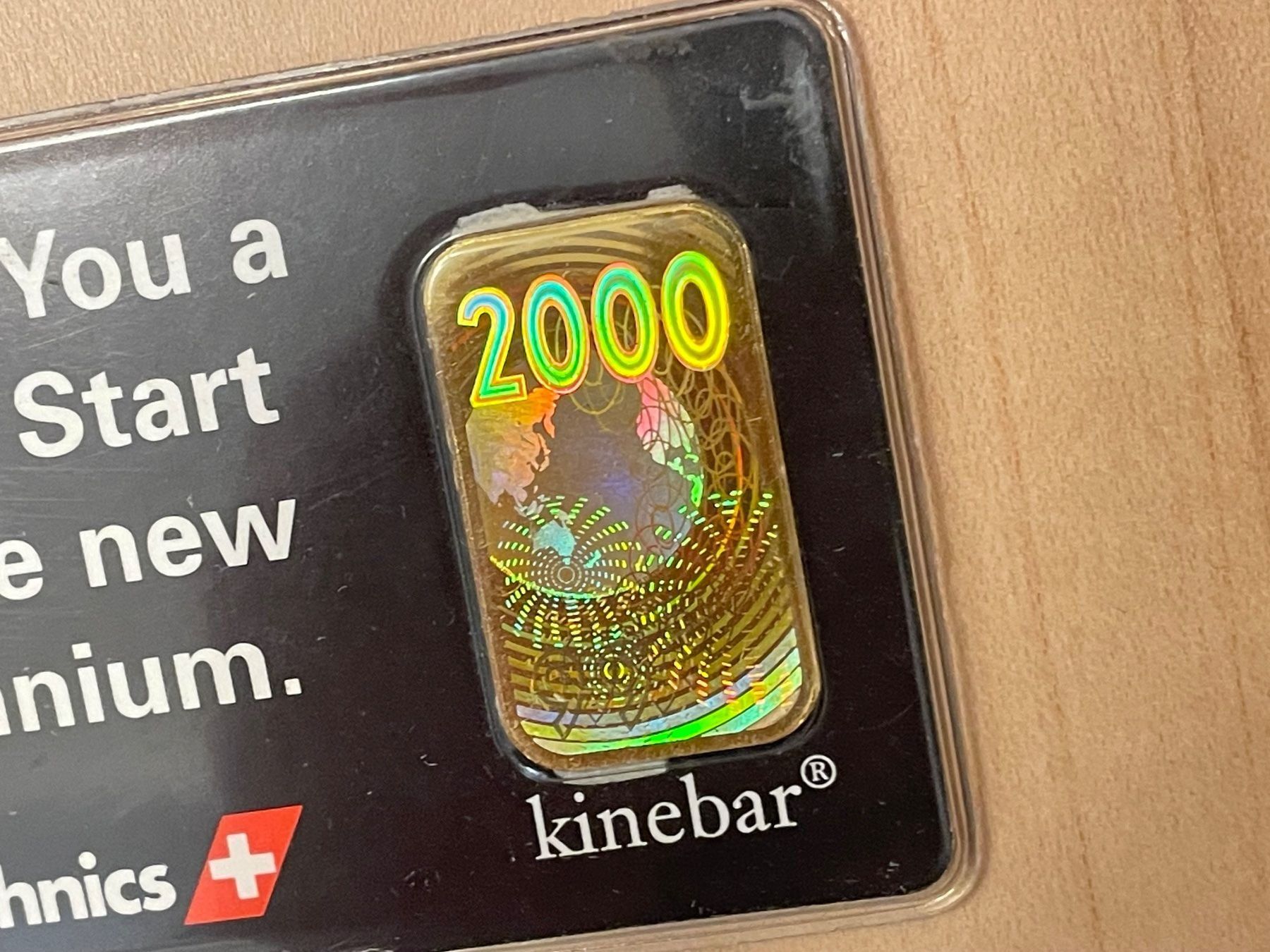 Edelmetalle: 10g  SR Technics, Millennium 2000,  Kinebar Goldbarren – Neu und originalverpackt aus Weinfelden von  6
