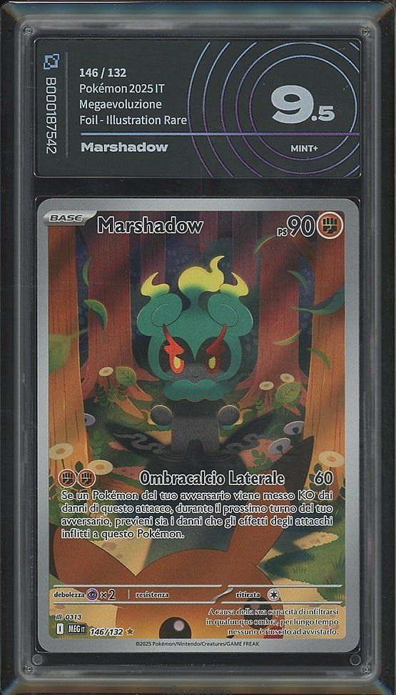 Pokémon Sammelbilder & Trading cards: Pokémon Marshadow 146/132 Mega Evolution ITA AiGrading 9.5 – Neu (gemäss Beschreibung) aus Mendrisio von OtakuWorld_Sagl