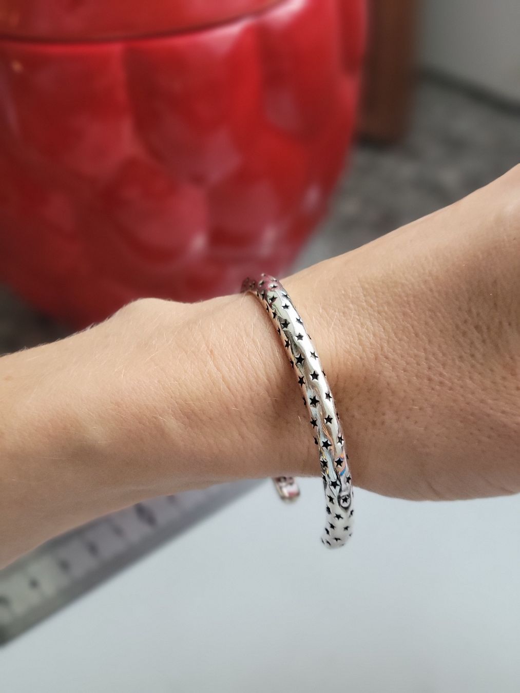 Bracelet jonc KING BABY en argent et étoiles – Style Rock (Neu (gemäss ...