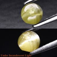 Vrai 0.56 Ct Natur Chrysoberyll Cats's eye Katzenauge