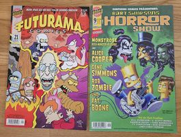 Futurama und Bart Simpsons Horror Show Comics