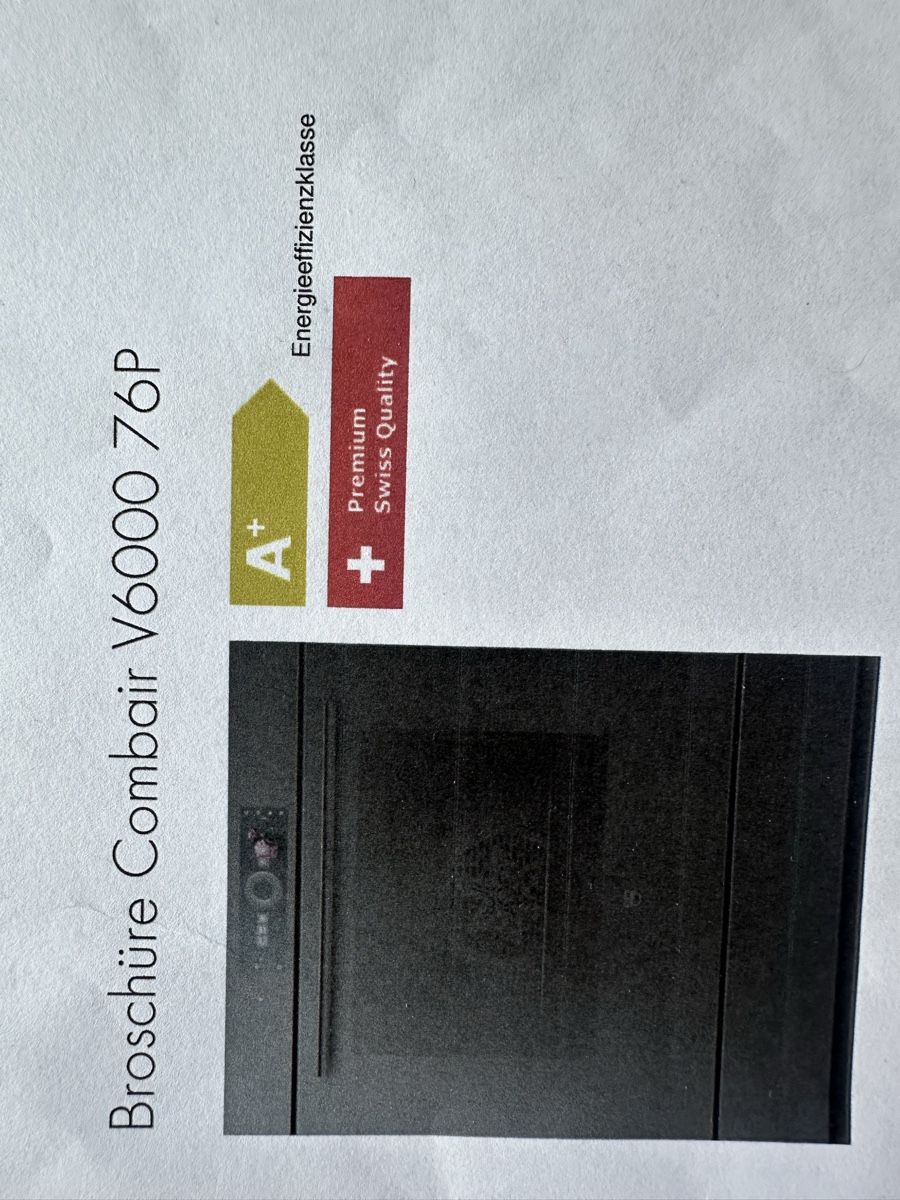 V-Zug Küchengeräte: V-ZUG Combair Backofen V6000 – Gebraucht aus Hünenberg von LIMA48