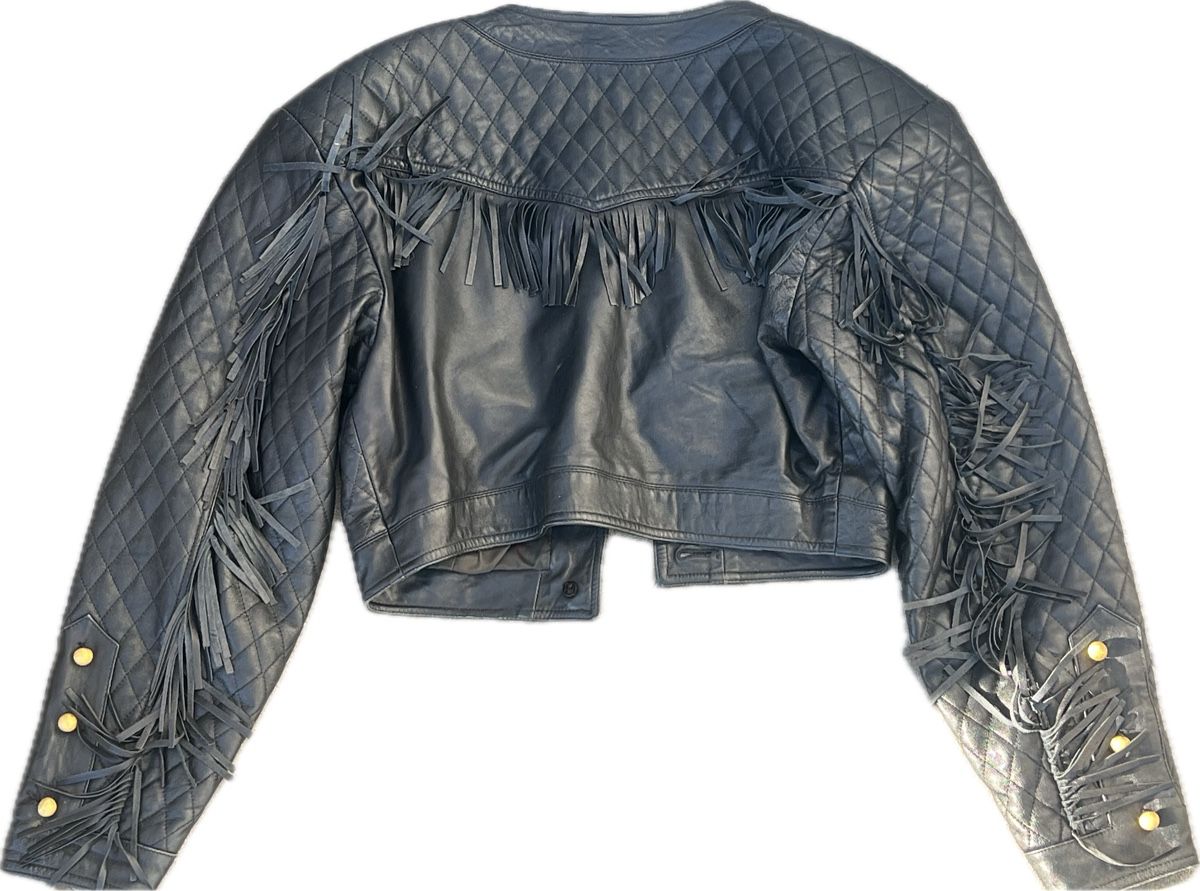 Giacche: Damen echt Lederjacke mit Fransen  – Usato da Orpund venduto da Mariiam.ji