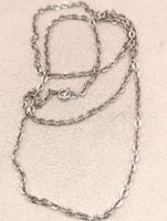 Art Deko 835er Silber Unisex Halskette Top