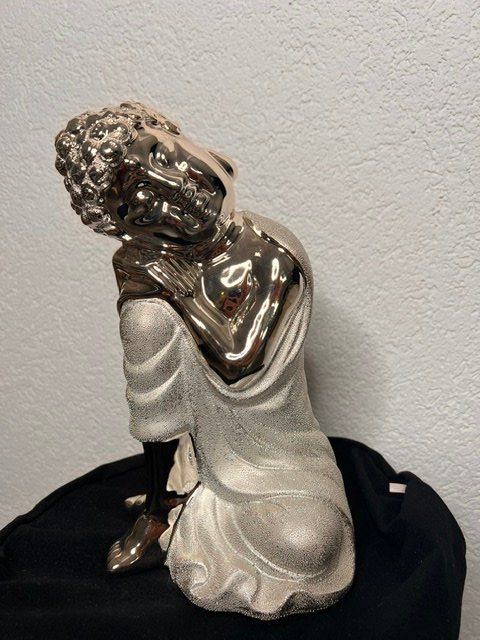 Sculture & Statue: Buddah Silberfarbig neu – Nuovo (secondo la descrizione) da Bösingen venduto da Guesli1